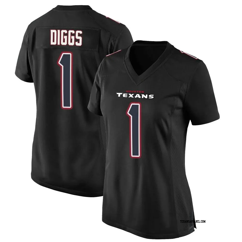 Game Black Women s Stefon Diggs Houston Texans Fashion Jersey Texans Store