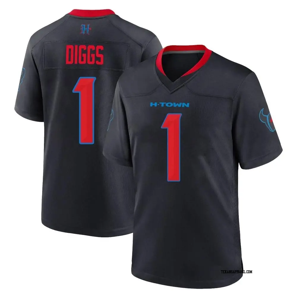 Limited Black Youth Stefon Diggs Houston Texans Reflective Jersey Texans Store