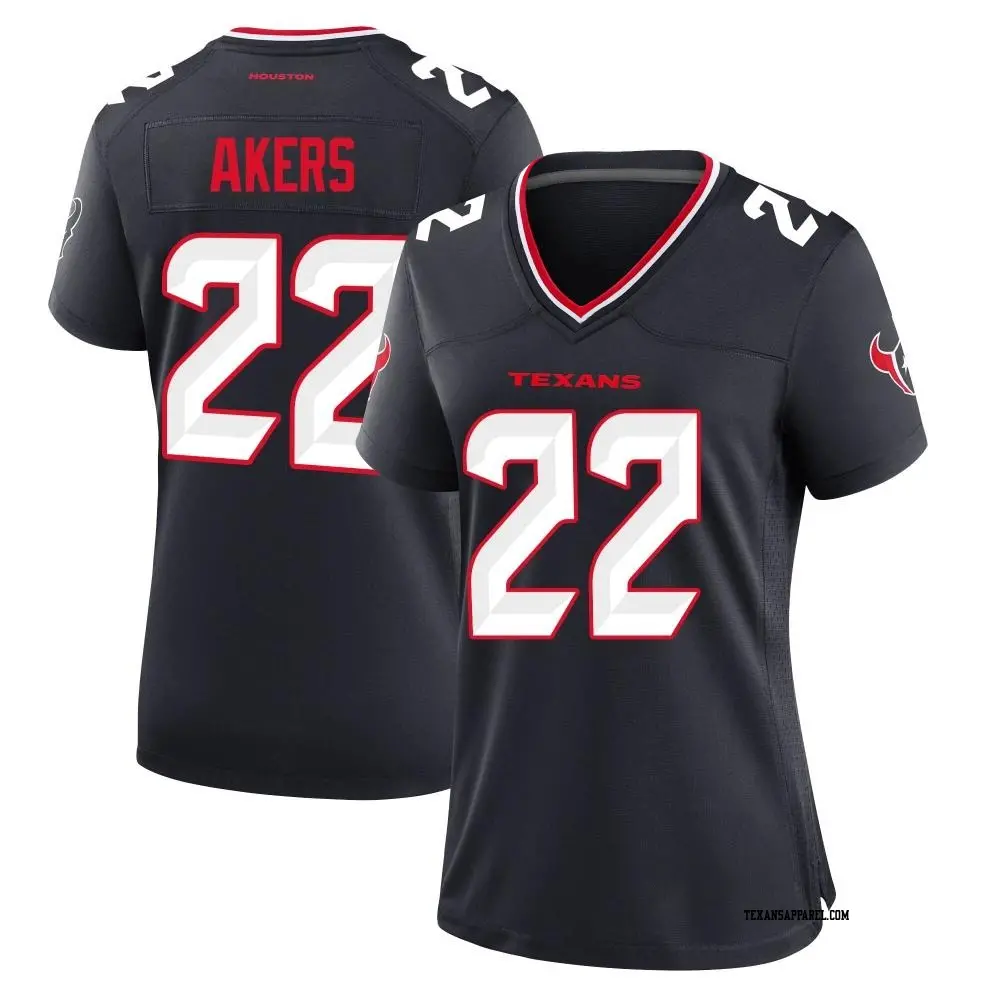 Game Navy Men s Cam Akers Houston Texans Team Jersey Texans Store