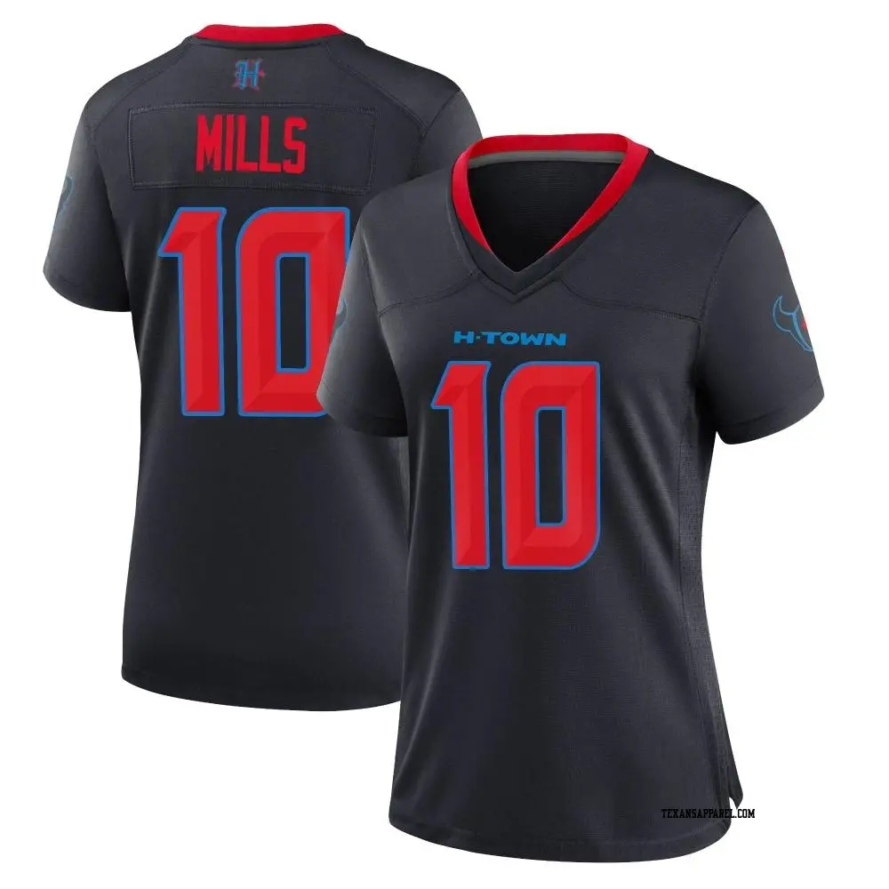 Game Navy Women s Davis Mills Houston Texans 2nd Alternate Jersey Texans Store