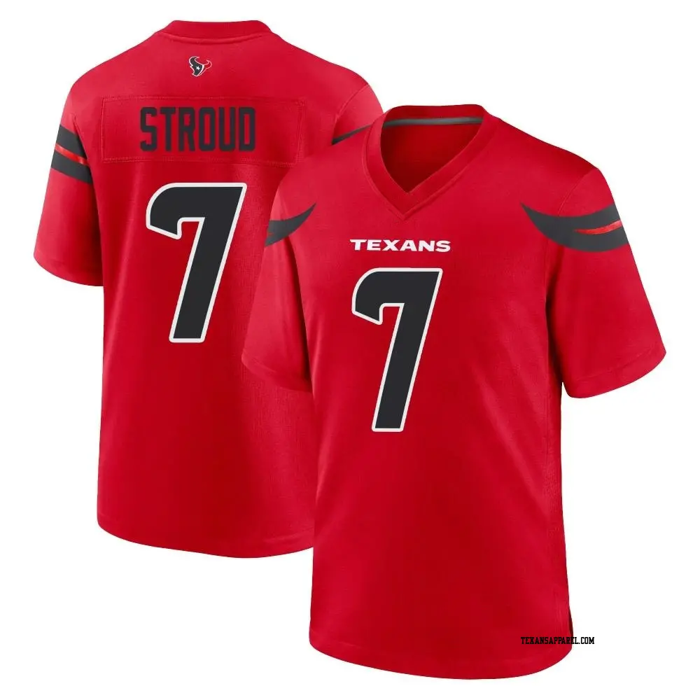 Game Red Men's C.J. Stroud Houston Texans Alternate Jersey