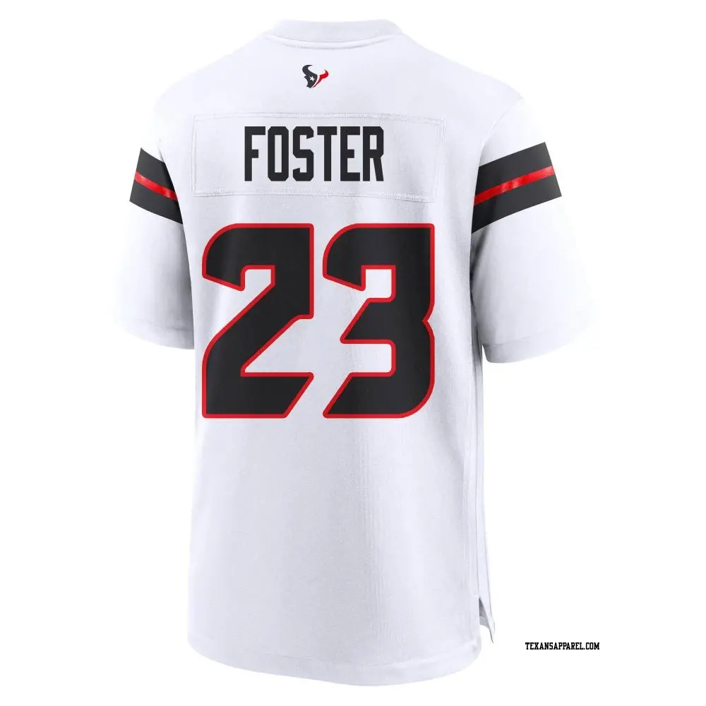 Game White Men s Arian Foster Houston Texans Jersey Texans Store