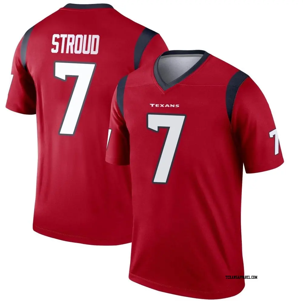 Legend Red Youth C.J. Stroud Houston Texans Jersey