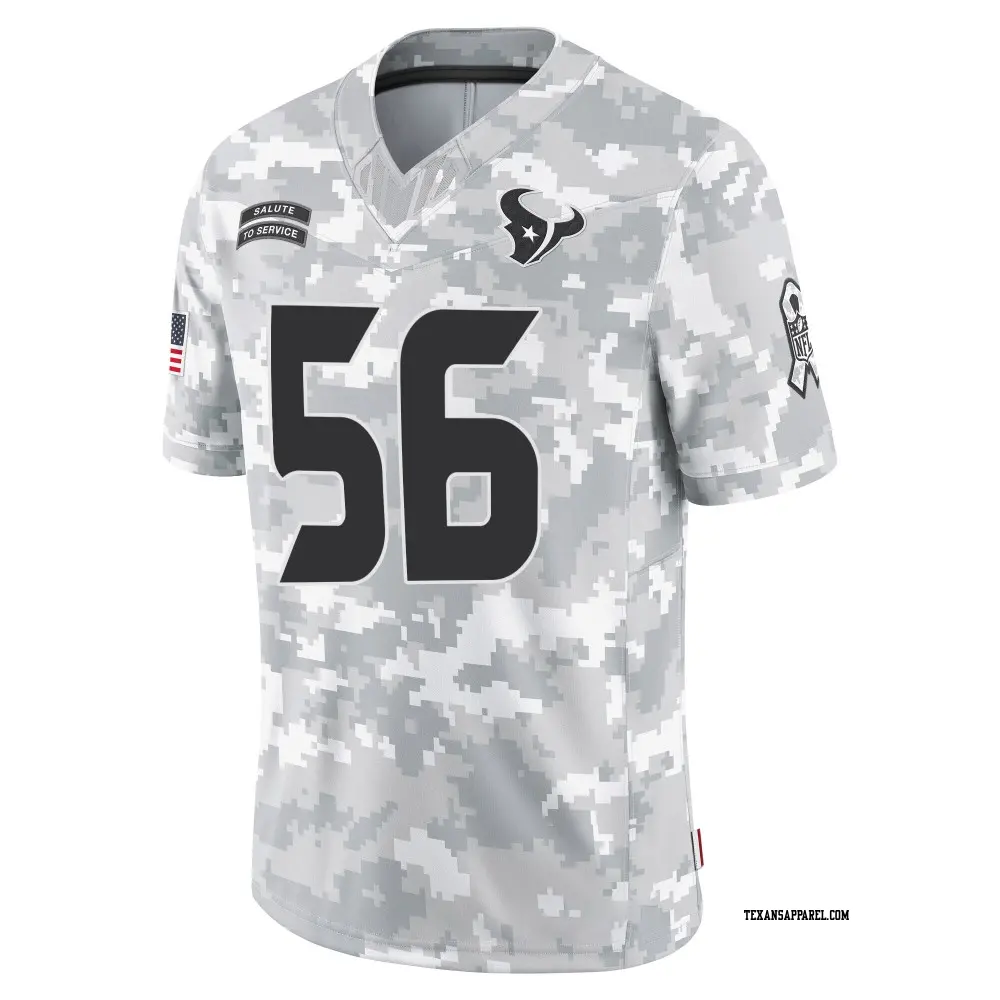 Limited Arctic Camo Men s Brian Cushing Houston Texans 2024 Salute to Service Jersey Texans Store