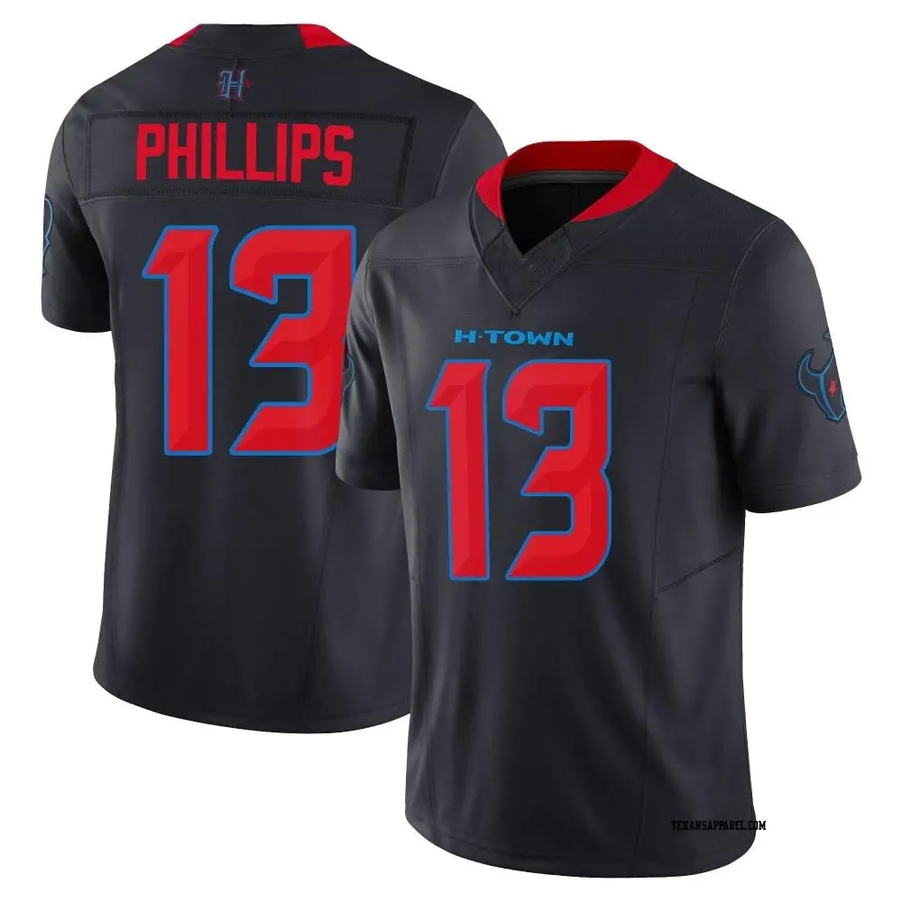 Limited Navy Men s Del Shawn Phillips Houston Texans 2nd Alternate Vapor F.U.S.E. Jersey Texans Store